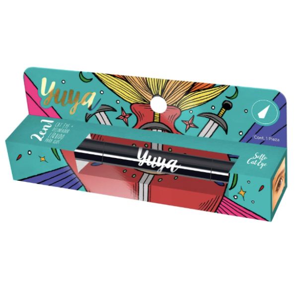 Delineador Liquido Cat Eye 2 en 1 Yuya