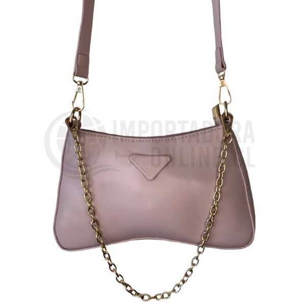 Cartera Pequeña con Cadena Rosa
