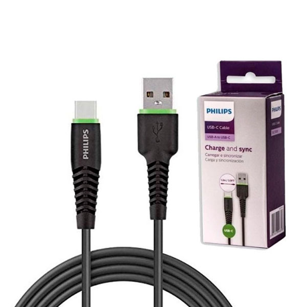 Cable Philips USB a Tipo C / Carga / 1.2 Metros