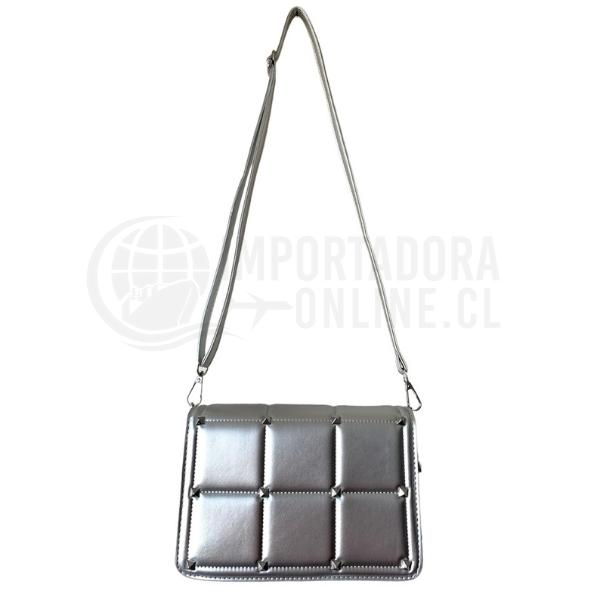 Cartera Bandolera Miami Plateada