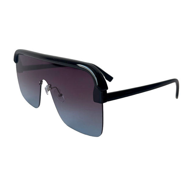 Lentes de Sol Amplio Visor Negro